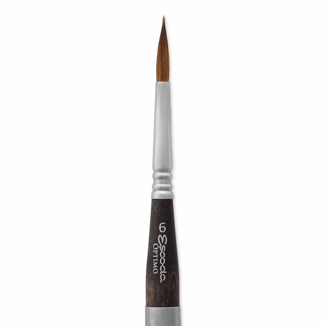 Escoda Optimo Kolinsky Sable Watercolor Travel Brush - Round, Size 6